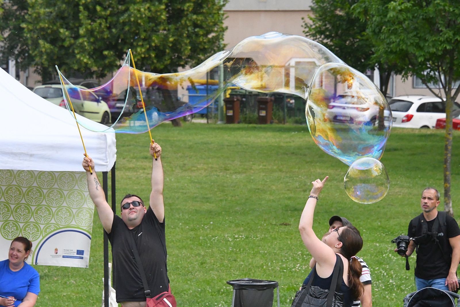 Palotavárosi forgatag a Sziget és a Tolnai utca közötti parkban
